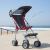 Maclaren Major Elite Charcoal/Red + Sun Hood, Rain Cover, Basket, Seat Liner, Lateral Supports & Chest Pad - view 7